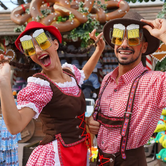 Gardaland Park - Oktoberfest - People with Bavarian costumes