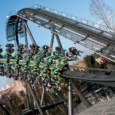 Gardaland Park - Raptor - Aufstieg